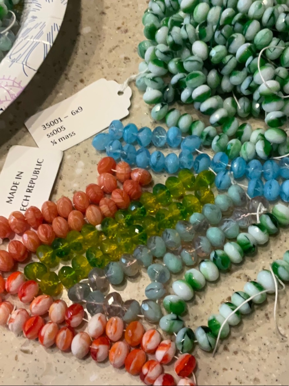Vintage Czech (25 piece strands - as Selected in Live - Picture 2 of 3